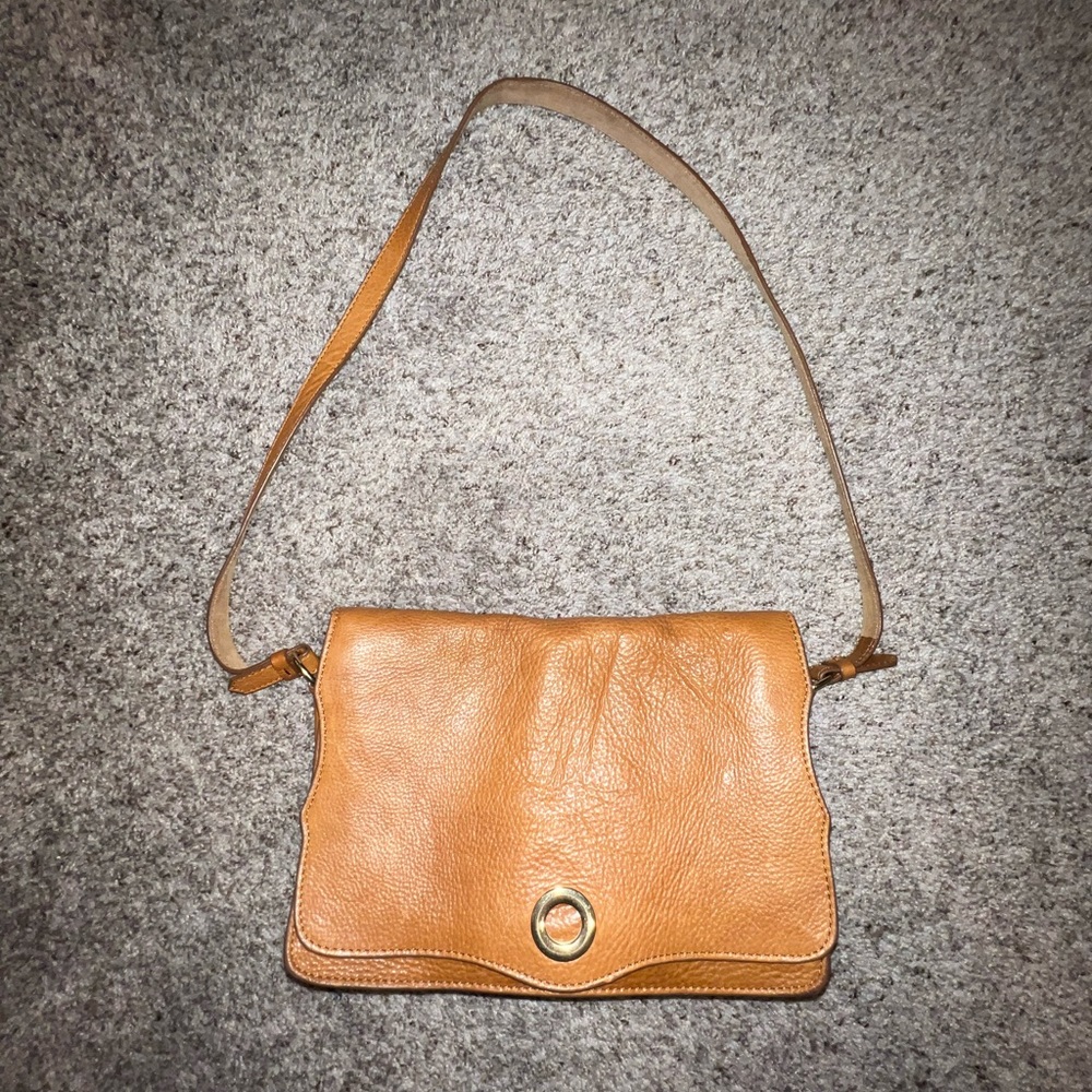 Zara leather camel bag